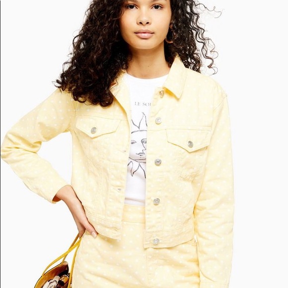 Jackets & Blazers - Yellow Denim Jacket